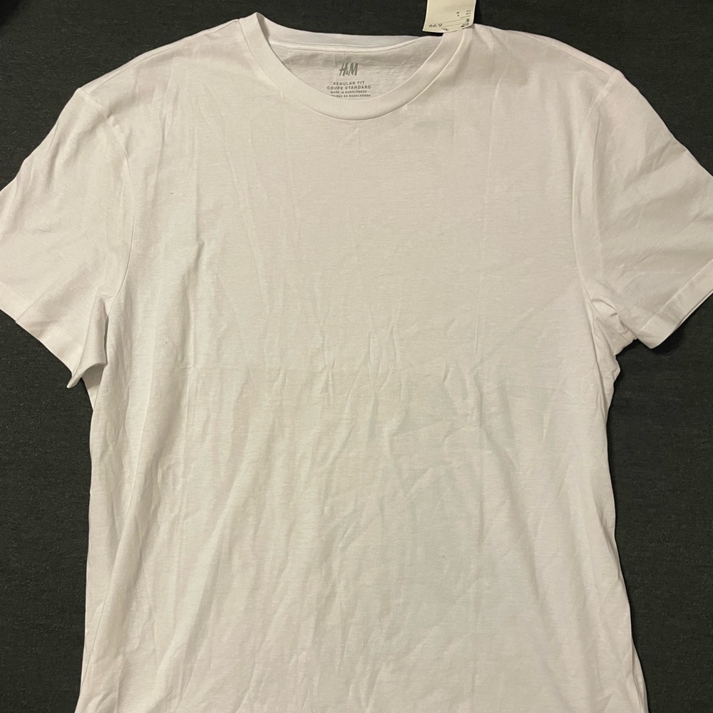 Mens White H&M t-shirt Large